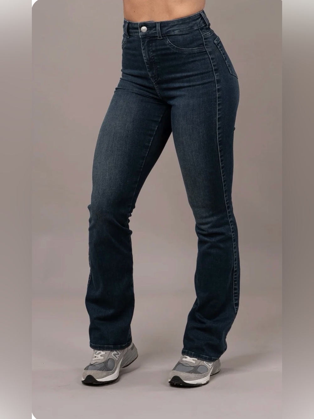 FIT JEANS Flared Emerald Blue